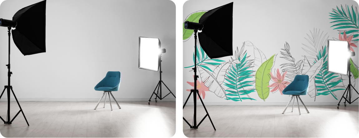 Photography Background Wall Design